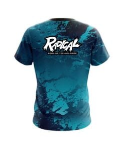 Alternative view of Radical Graphite Blue CoolWick Bowling Jersey