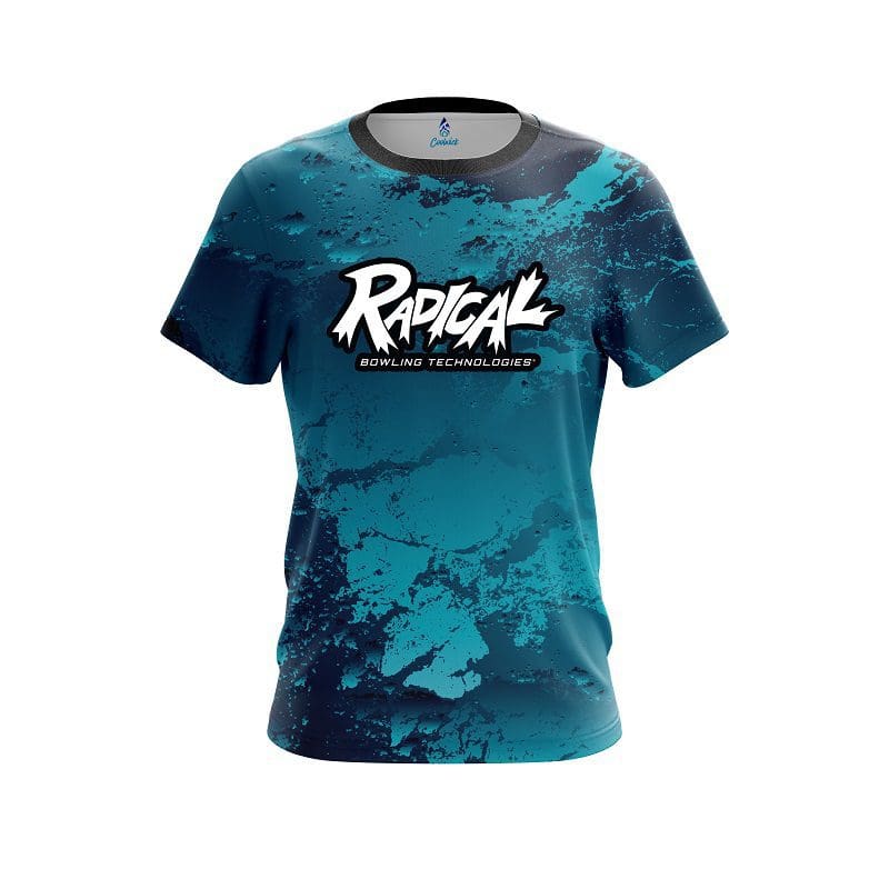 Radical Graphite Blue CoolWick Bowling Jersey