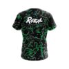 Radical Green Flowing Fluid CoolWick Bowling Jersey - Image 2