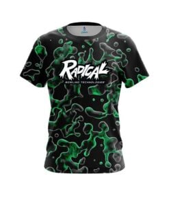 Radical Green Flowing Fluid CoolWick Bowling Jersey