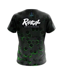 Alternative view of Radical Green Honeycomb Fusion CoolWick Bowling Jersey