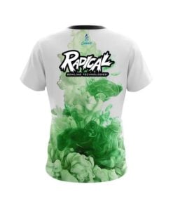 Alternative view of Radical Green ink Splash CoolWick Bowling Jersey