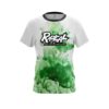 Radical Green ink Splash CoolWick Bowling Jersey
