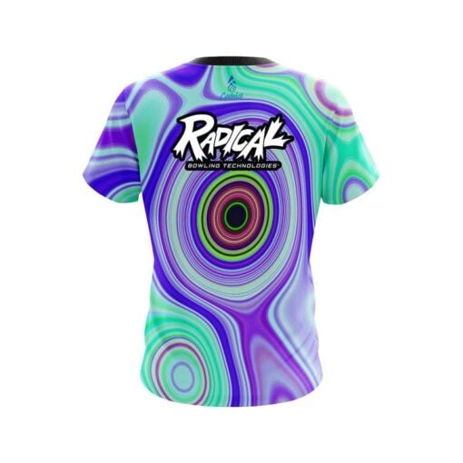 Radical Hypnotic Swirl CoolWick Bowling Jersey - Image 2