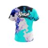 Radical Liquid Marble Purple And Blue CoolWick Bowling Jersey - Image 2
