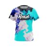 Radical Liquid Marble Purple And Blue CoolWick Bowling Jersey