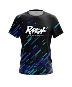 Radical Modern Blue Stripe CoolWick Bowling Jersey