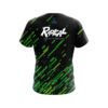 Radical Modern Green Stripe CoolWick Bowling Jersey - Image 2