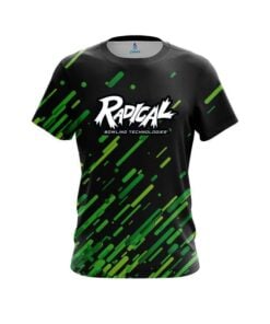 Radical Modern Green Stripe CoolWick Bowling Jersey