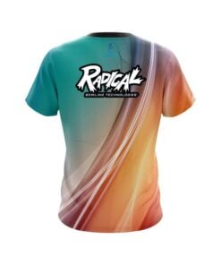 Alternative view of Radical Multi Color Swirl CoolWick Bowling Jersey