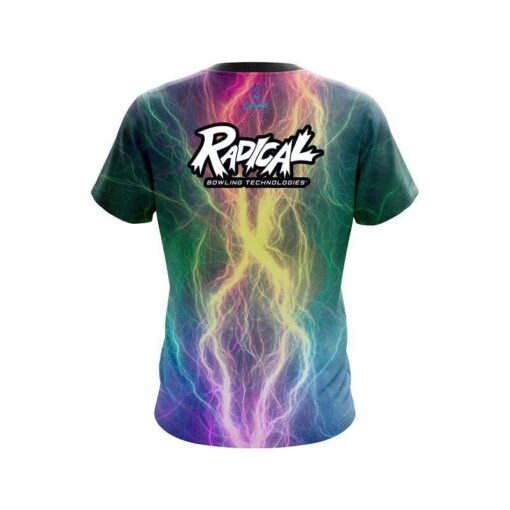 Radical Multi Color Electric CoolWick Bowling Jersey - Image 2