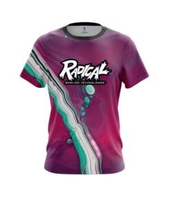 Radical Pink And Green Liquid CoolWick Bowling Jersey