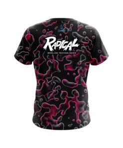 Alternative view of Radical Pink Flowing Fluid CoolWick Bowling Jersey