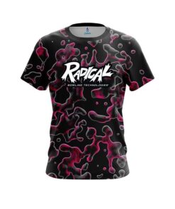 Radical Pink Flowing Fluid CoolWick Bowling Jersey