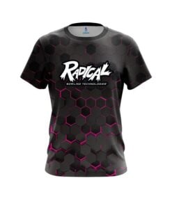 Radical Pink Honeycomb Fusion CoolWick Bowling Jersey