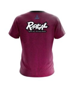 Alternative view of Radical Pink Grunge Canvas CoolWick Bowling Jersey