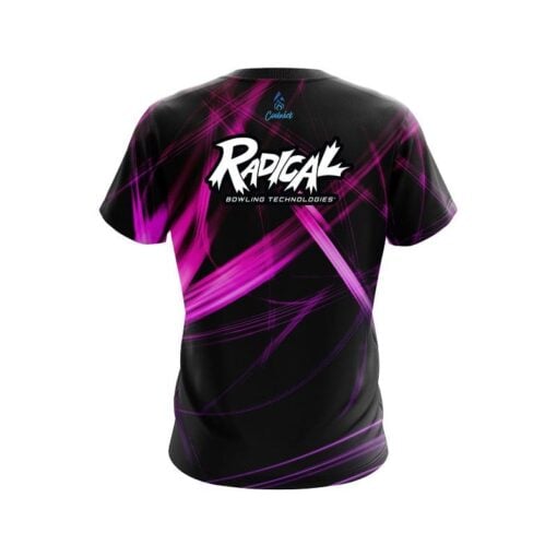 Radical Pink Spiral CoolWick Bowling Jersey - Image 2