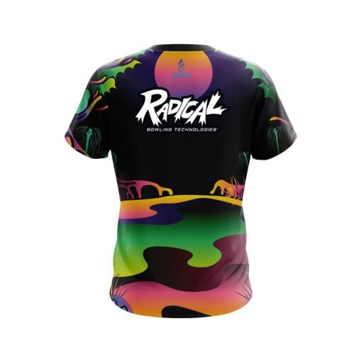 Radical Psychedelic Lakeside CoolWick Bowling Jersey - Image 2