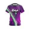 Radical Purple And Green Liquid CoolWick Bowling Jersey