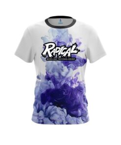 Radical Purple ink Splash CoolWick Bowling Jersey