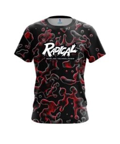 Radical Red Flowing Fluid CoolWick Bowling Jersey