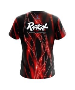 Alternative view of Radical Red Spiral Waves CoolWick Bowling Jersey