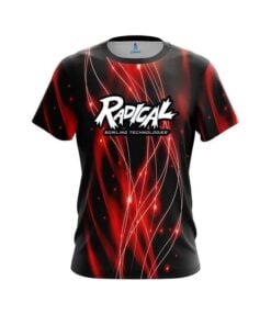 Radical Red Spiral Waves CoolWick Bowling Jersey