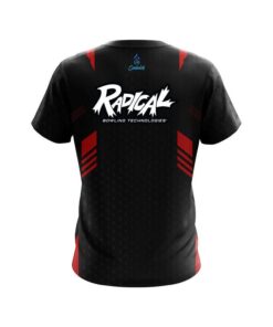 Alternative view of Radical Red Steel CoolWick Bowling Jersey
