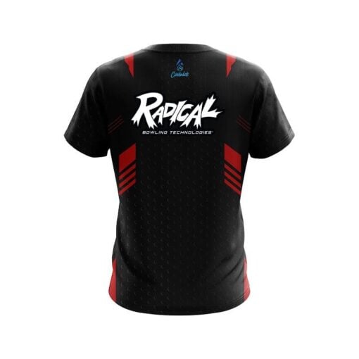 Radical Red Steel CoolWick Bowling Jersey - Image 2