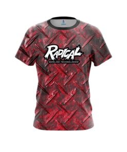 Radical Red Diamond Plate CoolWick Bowling Jersey