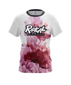 Radical Red ink Splash CoolWick Bowling Jersey