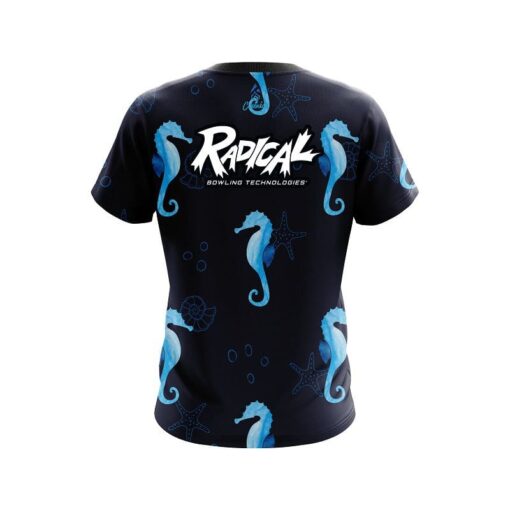 Radical Underwater Seahorse CoolWick Bowling Jersey - Image 2