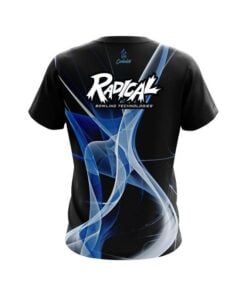 Alternative view of Radical Smokey Blue Wave CoolWick Bowling Jersey