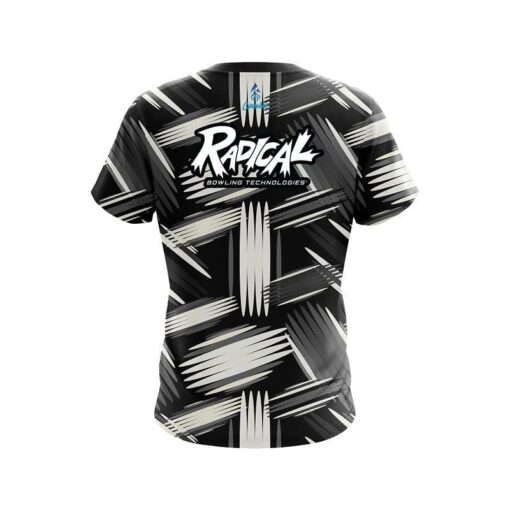 Radical Striped Pattern CoolWick Bowling Jersey - Image 2