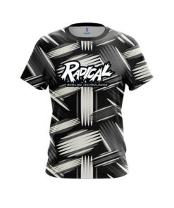 Radical Striped Pattern CoolWick Bowling Jersey