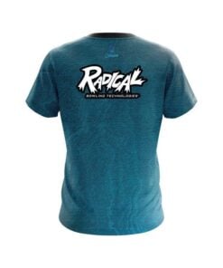 Alternative view of Radical Teal Grunge Canvas CoolWick Bowling Jersey