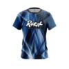 Radical Wavy Blue Swirl   CoolWick Bowling Jersey