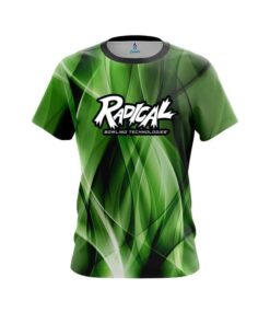 Radical Wavy Green Swirl  CoolWick Bowling Jersey