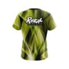 Radical Wavy Yellow Swirl CoolWick Bowling Jersey - Image 2