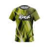 Radical Wavy Yellow Swirl  CoolWick Bowling Jersey