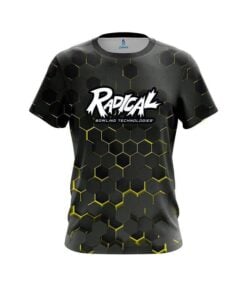 Radical Yellow Honeycomb Fusion CoolWick Bowling Jersey