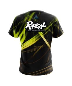 Alternative view of Radical Yellow Spiral CoolWick Bowling Jersey