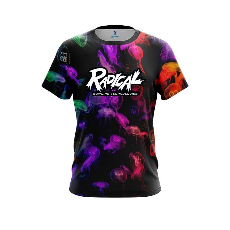 Radical Glowing Jellyfish CoolWick Bowling Jersey