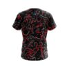 Plain Red Flowing Fluid CoolWick Bowling Jersey - Image 2