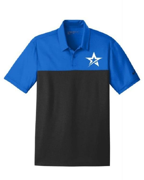 Roto Grip Mega Cell Blue Saphire Men's Nike Dri-Fit Coolwick Polo