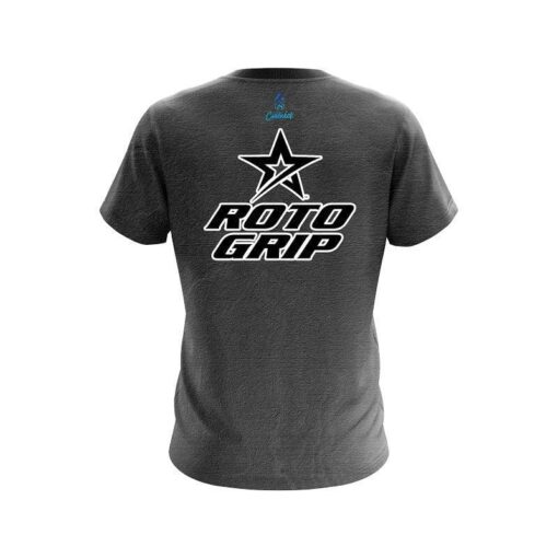 Roto Grip Black Grunge Canvas CoolWick Bowling Jersey - Image 2