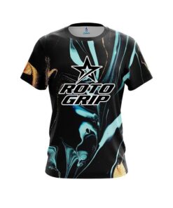 Roto Grip Blue and Gold Resin CoolWick Bowling Jersey