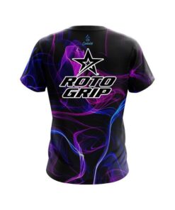 Alternative view of Roto Grip Blue Purple Smoke CoolWick Bowling Jersey