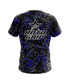 Alternative view of Roto Grip Blue Flowing Fluid CoolWick Bowling Jersey