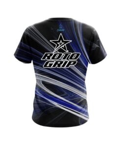 Alternative view of Roto Grip Blue Motion Swirl CoolWick Bowling Jersey